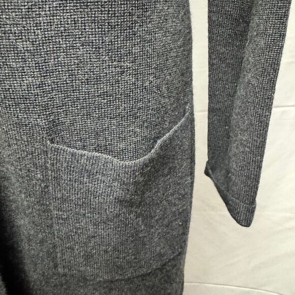 Ellen Tracy Wool Blend Sweater Duster Grey - Picture 6 of 9